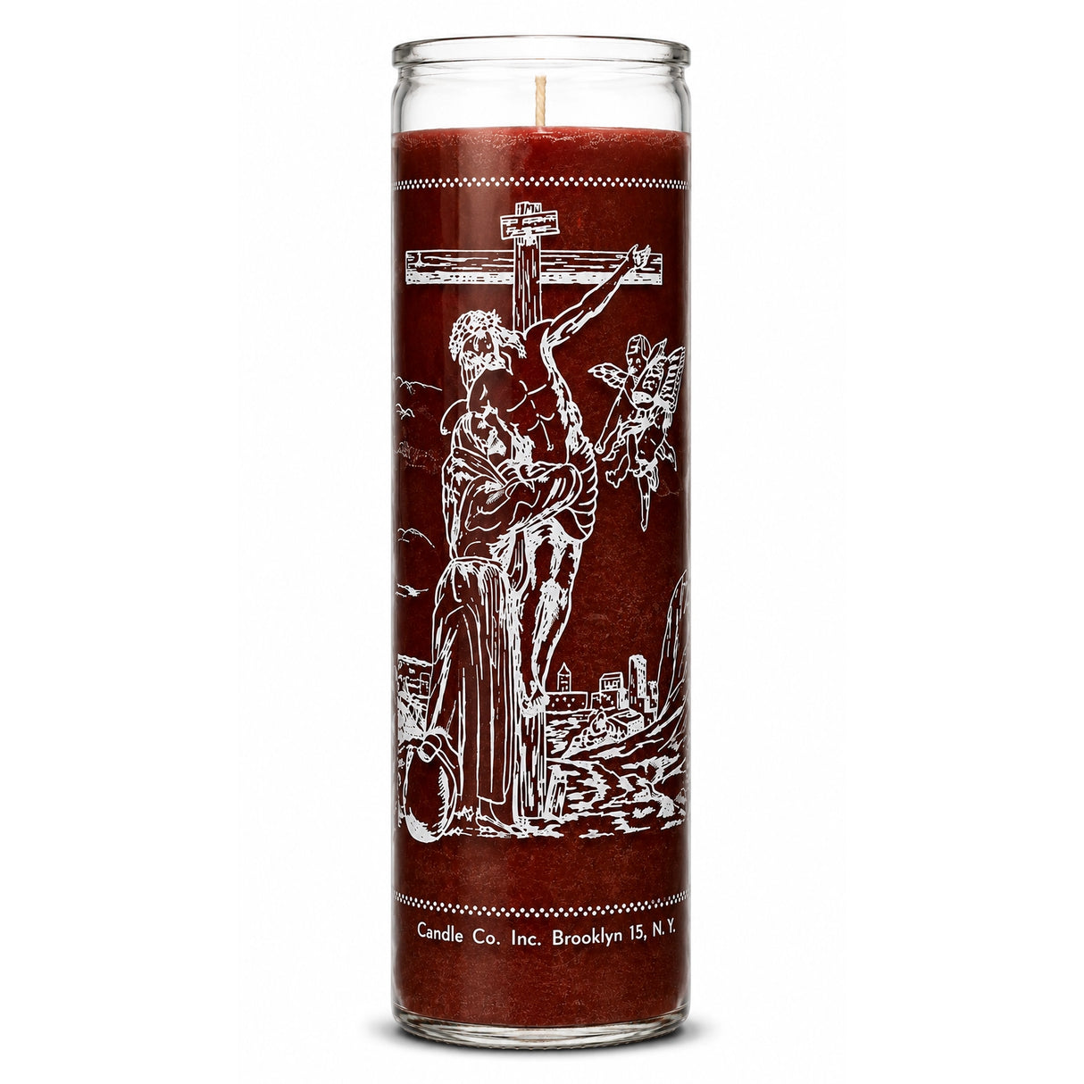 Saint Francis Of Assisi Crusader Candle Powerfulhand.com