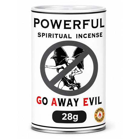 Go Away Evil Incense Powder Blessed Horseshoe Products