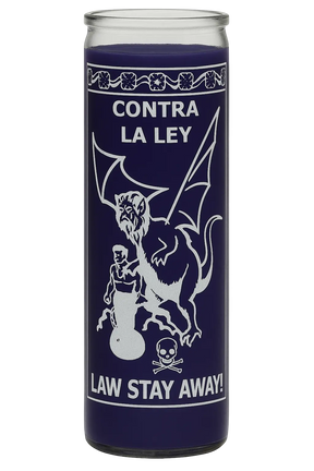 Law Stay Away Candle Powerfulhand.com