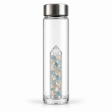 Love Divinity bottle with Angel Hair Quartz and Aquamarine
