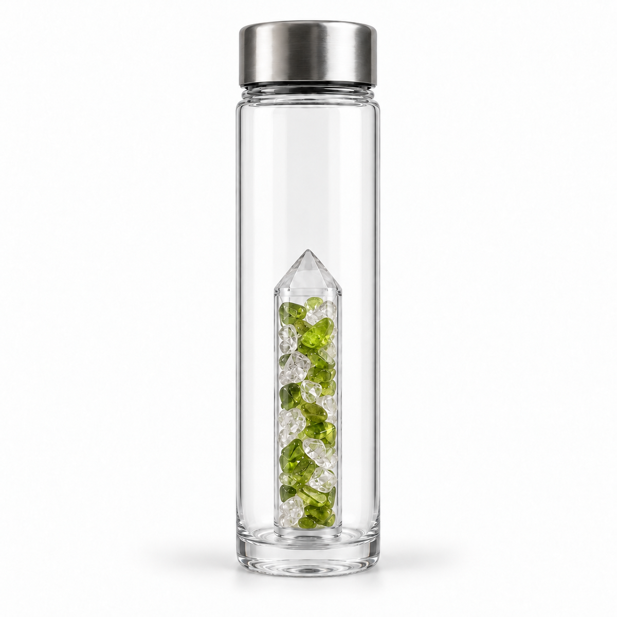 Magic Fresh bottle with Peridot and Rock Crystal