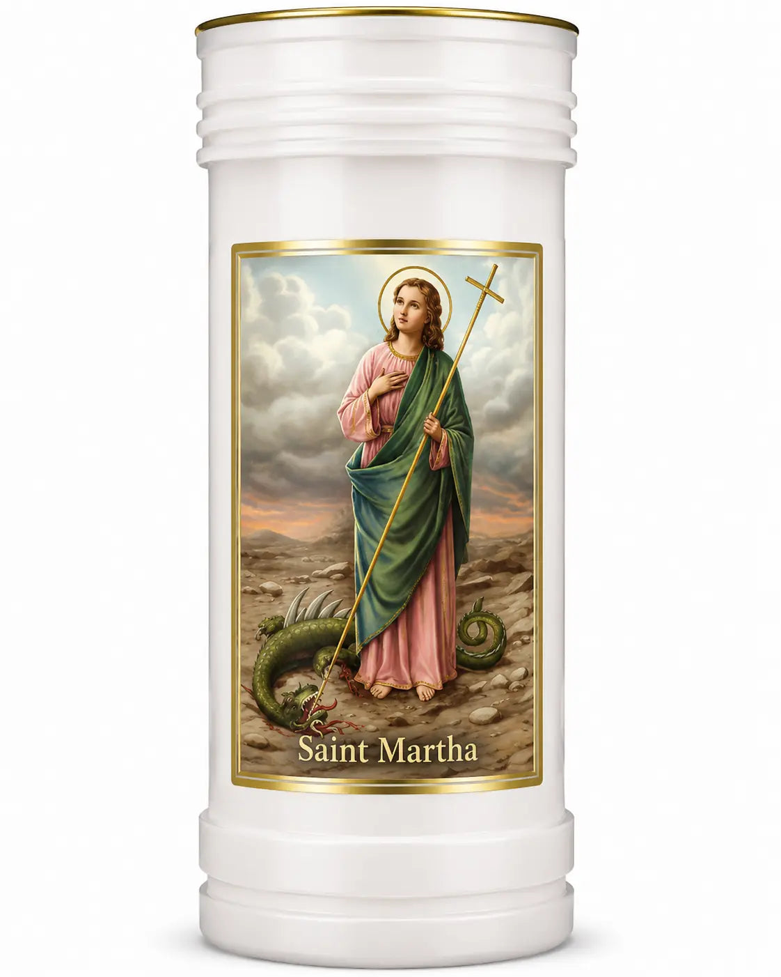 Saint Martha Pillar Candle CBC Distributors