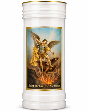 Saint Michael Pillar Candle CBC Distributors