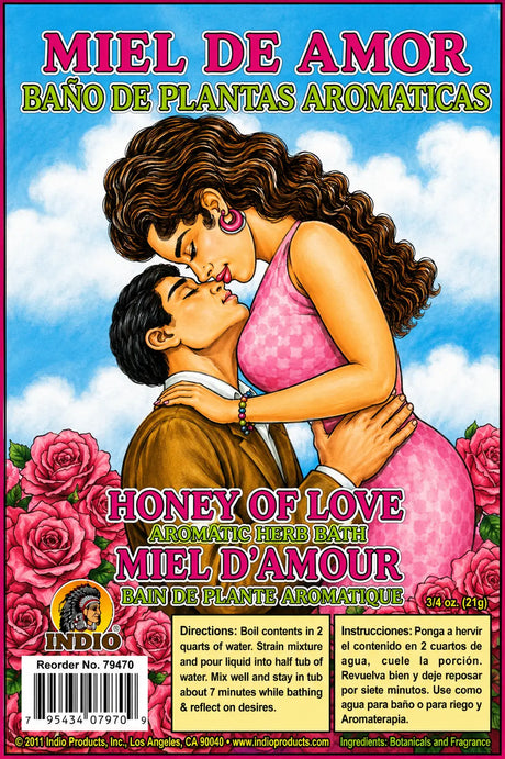 Honey of Love Bath Herbs Envelope Powerfulhand.com