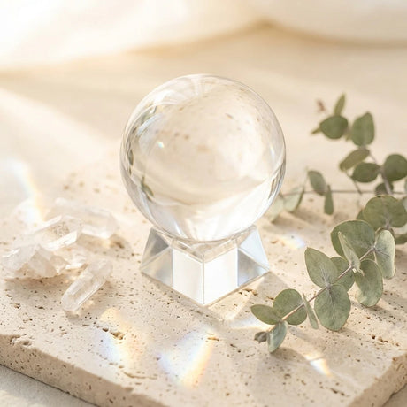 Crystal Ball with Pedestal — Wellness Lifestyle Scene | Generated by Modelize