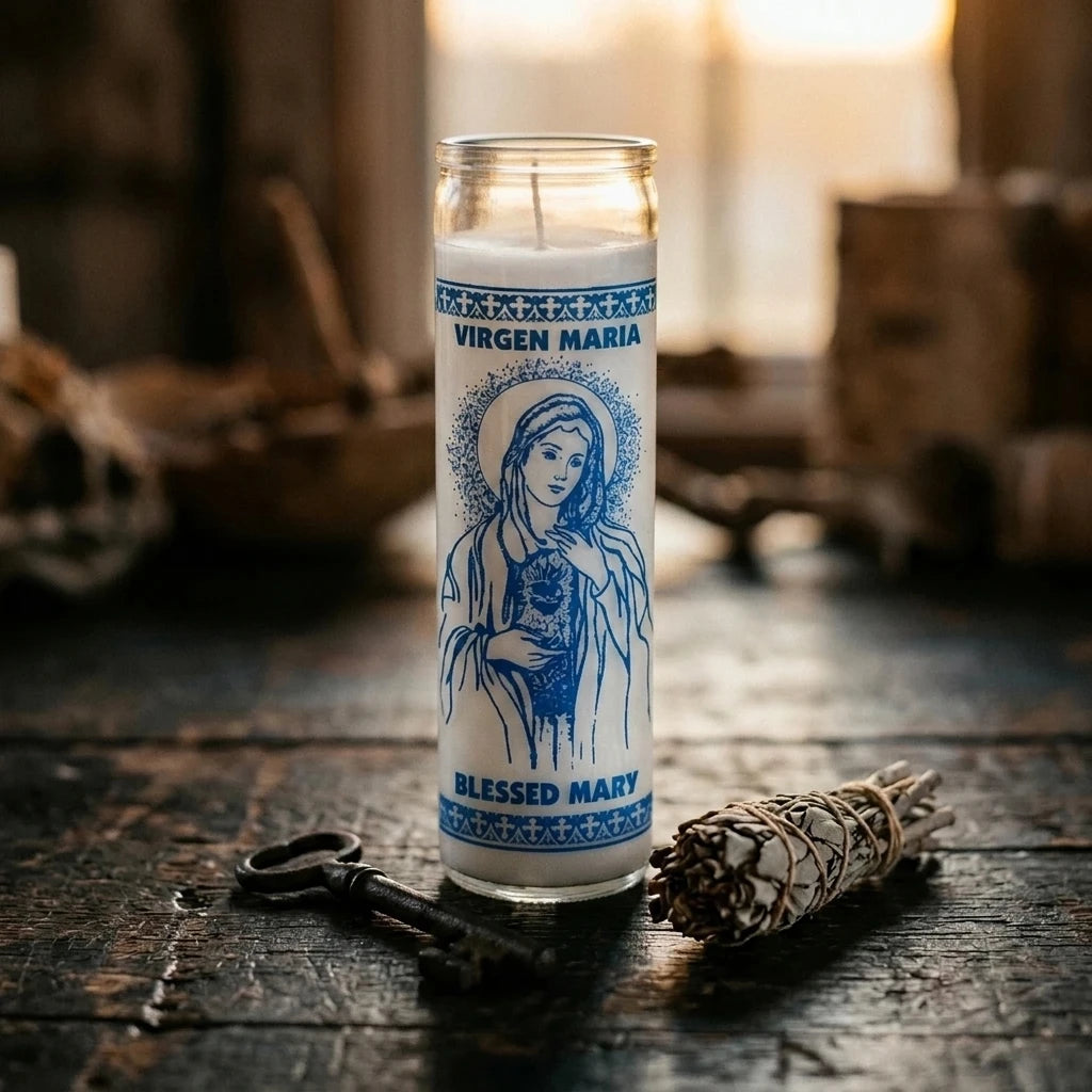 Blessed Virgin Mary Candle — Generated | Generated by Modelize