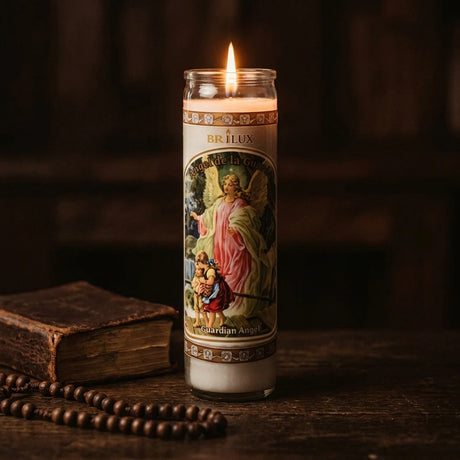 Guardian Angel 7-Day Prayer Candle – Ángel de la Guarda Devotional Candle — product photo