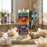 Ritual glass jar candle — Sacred Space Altar | Generated by Modelize