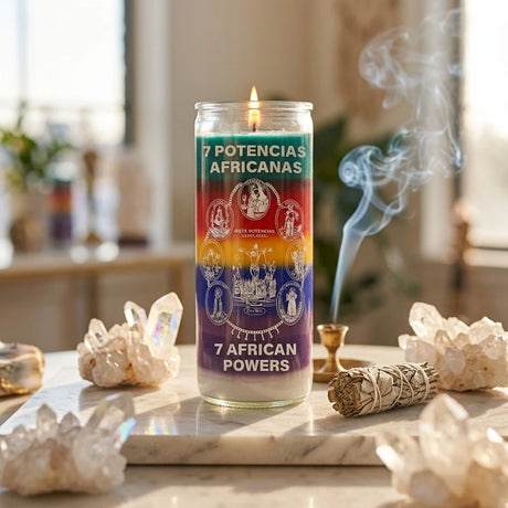 Ritual glass jar candle — Sacred Space Altar | Generated by Modelize