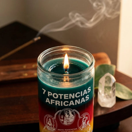 Ritual glass jar candle — Glow and Texture Detail | Generated by Modelize