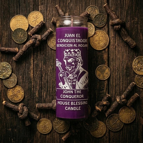 High John the Conqueror Candle - Purple — Generated | Generated by Modelize