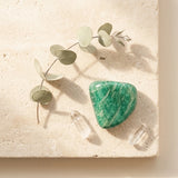 Tumbled Stone — Spiritual Wellness Flat Lay | Generated by Modelize