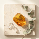 Tumbled Gemstone — Spiritual Wellness Flat Lay | Generated by Modelize