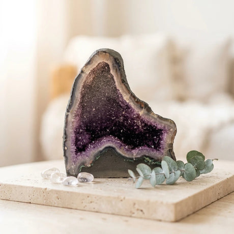 Amethyst Geode — Luxury Interior Context | Generated by Modelize