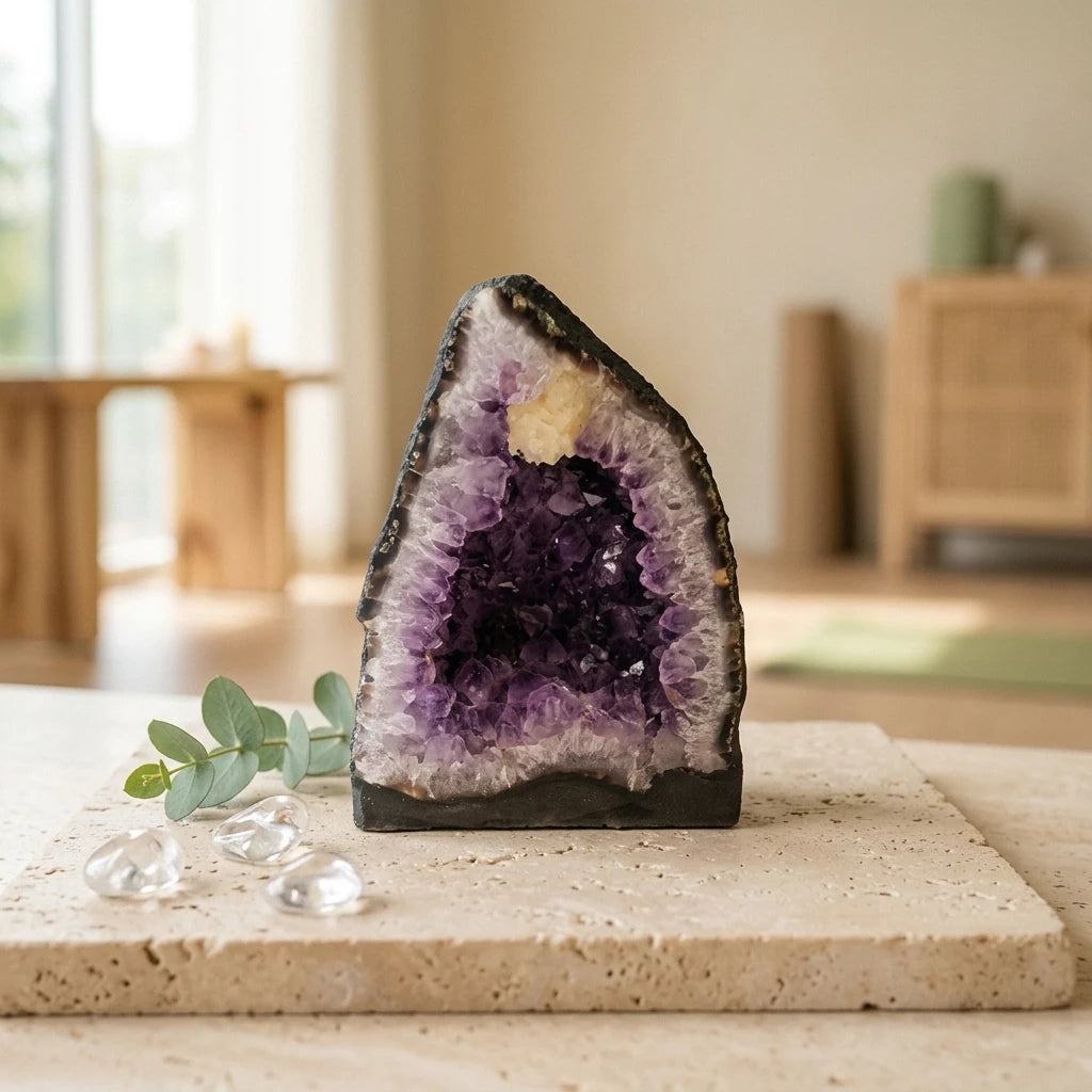 Amethyst Geode Cathedral — Premium Lifestyle Decor | Generated by Modelize