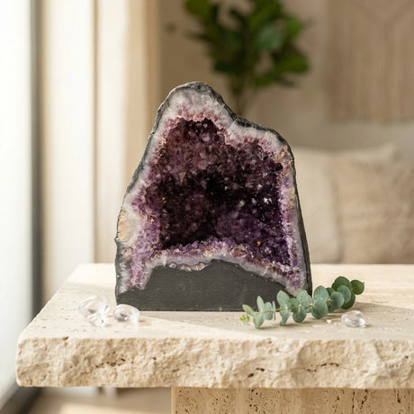 Amethyst Geode Cathedral — Luxury Interior Context | Generated by Modelize