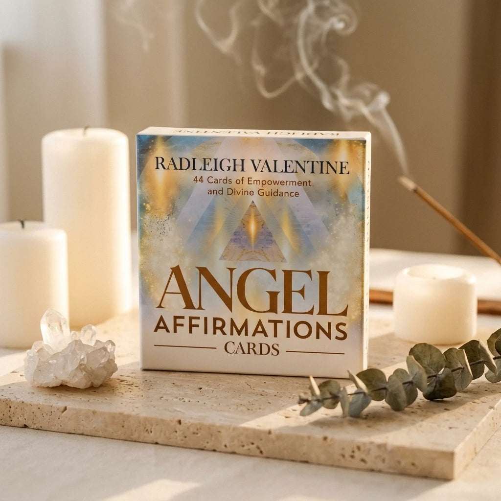 Oracle/Affirmation Card Deck Box — Sacred Altar Lifestyle | Generated by Modelize