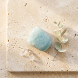 Tumbled gemstone — Spiritual Wellness Flat Lay | Generated by Modelize