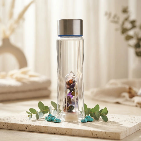 Crystal-infused water bottle — Wellness Lifestyle Scene | Generated by Modelize