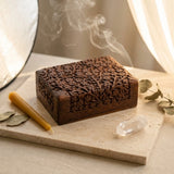 Carved wooden box — Sacred Altar Lifestyle | Generated by Modelize