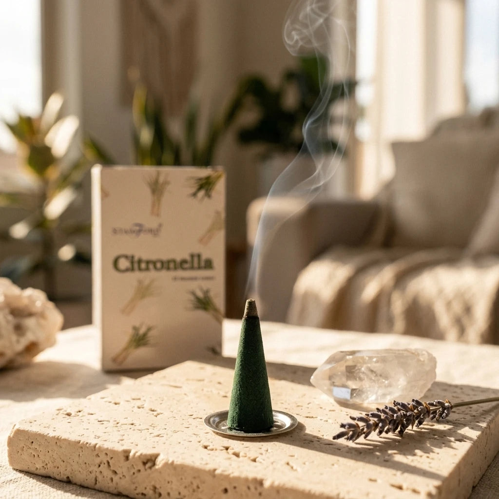 Incense cones with packaging — Ritual Lifestyle | Generated by Modelize