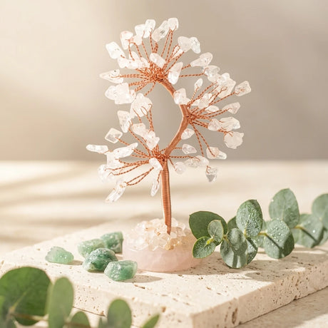 Gemstone tree home decor — Zen Sanctuary Lifestyle | Generated by Modelize