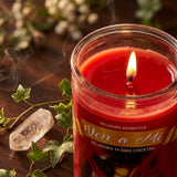 Spiritual Devotional Jar Candle — Glow and Texture Detail | Generated by Modelize