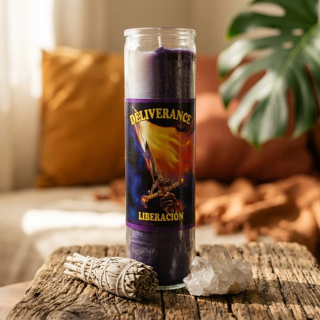 Dressed prayer candle — Spiritual Altar Lifestyle | Generated by Modelize