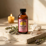 Apothecary bath oil bottle — Spiritual Sanctuary Lifestyle | Generated by Modelize