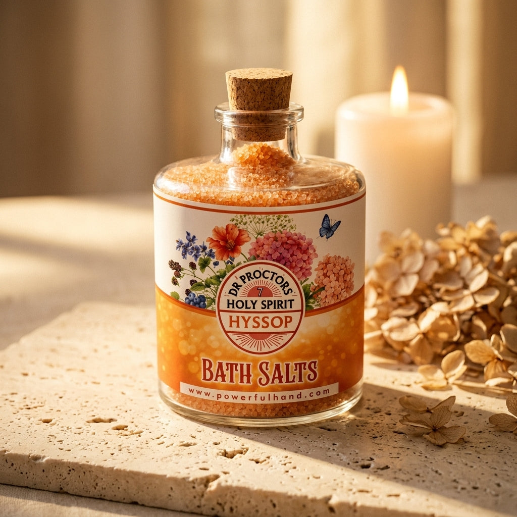 Bath salt crystals in a glass apothecary jar — Apothecary Lifestyle Scene | Generated by Modelize