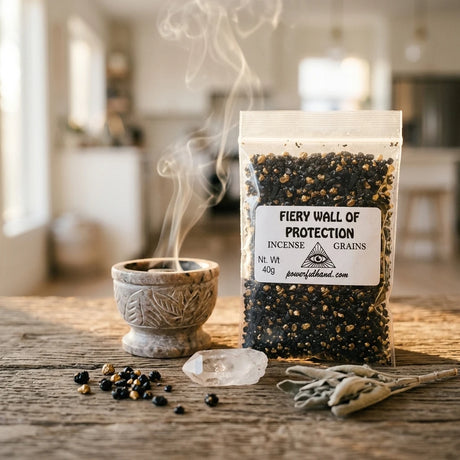 Incense resin grains — Ritual Lifestyle Scene | Generated by Modelize