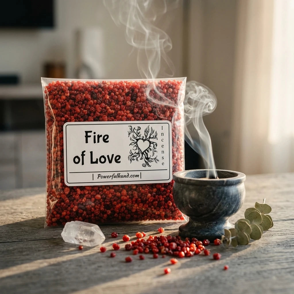 Incense resin grains — Ritual Lifestyle Scene | Generated by Modelize
