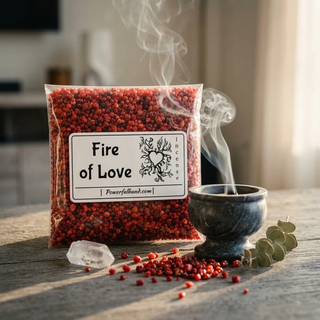 Incense resin grains — Ritual Lifestyle Scene | Generated by Modelize