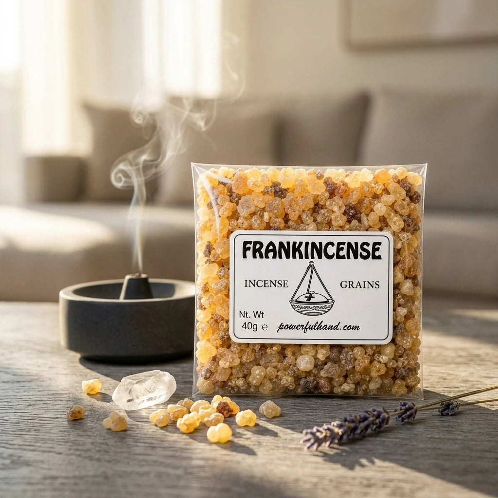 Incense Resin Grains — Ritual Lifestyle Scene | Generated by Modelize