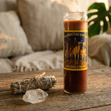 Devotional glass jar candle — Spiritual Altar Lifestyle | Generated by Modelize