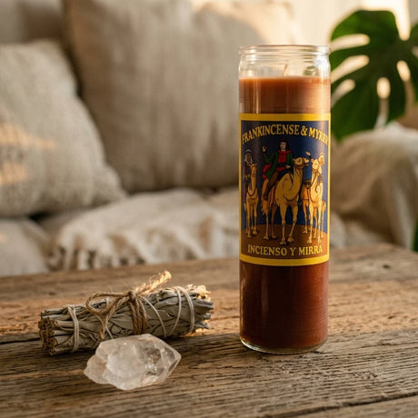 Devotional glass jar candle — Spiritual Altar Lifestyle | Generated by Modelize