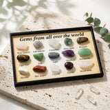 Framed gemstone collector set — Lifestyle Collector's Display | Generated by Modelize