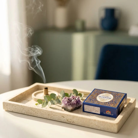Resin incense packaging — Morning Ritual Lifestyle | Generated by Modelize