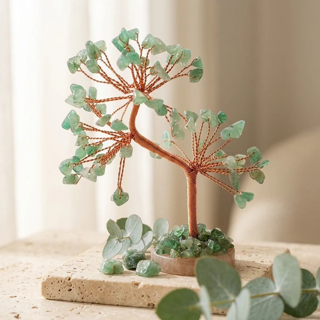 Decorative crystal gem tree — Zen Sanctuary Lifestyle | Generated by Modelize