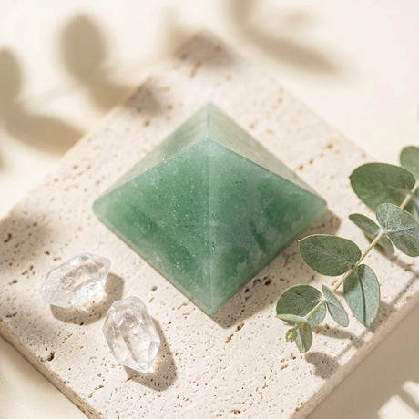 Crystal gemstone pyramid — wellness_lifestyle_scene | Generated by Modelize