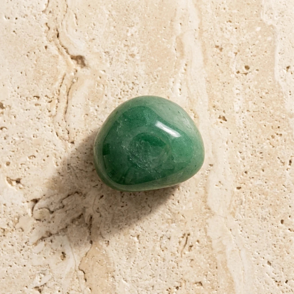 Polished tumbled stone — Spiritual Wellness Flat Lay | Generated by Modelize