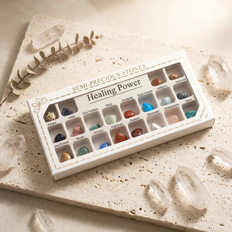 Crystal Healing Set Box — Wellness Lifestyle Scene | Generated by Modelize
