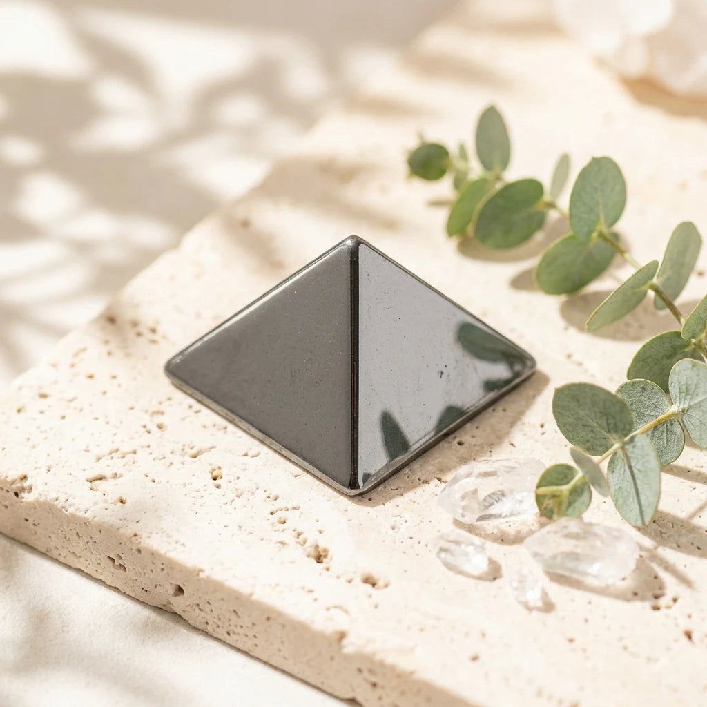 Geometric stone carving — wellness_lifestyle_scene | Generated by Modelize
