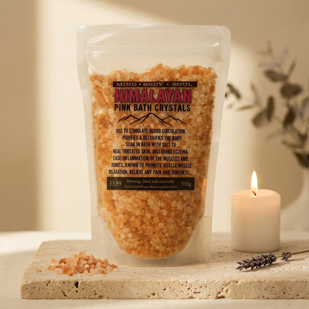 Bath salts in stand-up pouch — Luxury Apothecary Lifestyle | Generated by Modelize