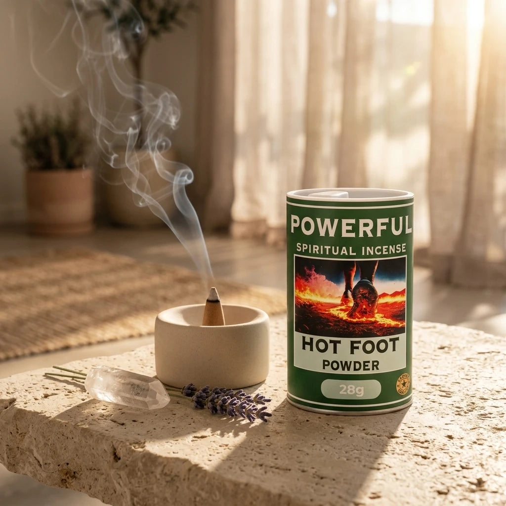 Spiritual incense powder canister — Cleansing Ritual Lifestyle | Generated by Modelize