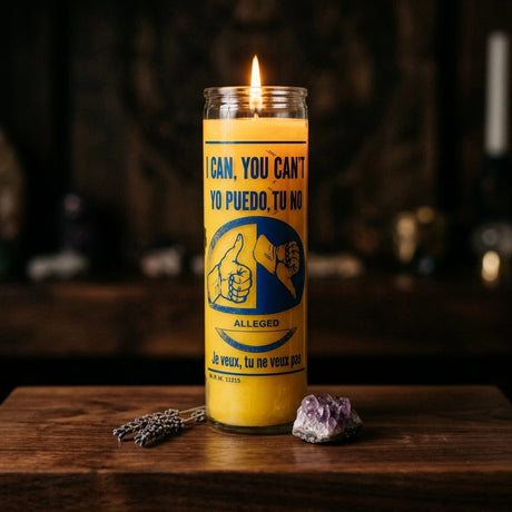 Pillar glass jar candle — Lit Lifestyle Altar | Generated by Modelize