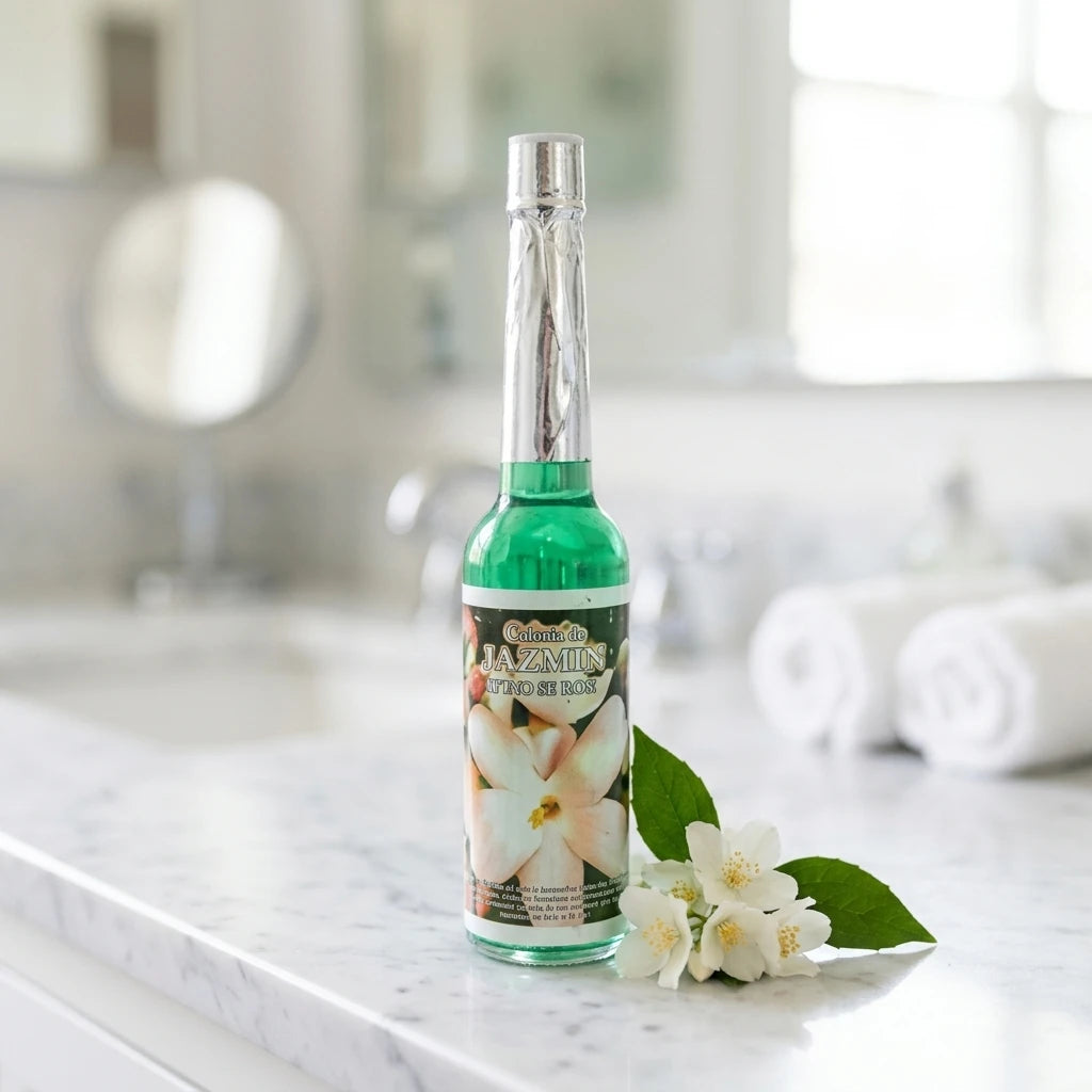 Cologne bottle — Botanical Lifestyle Scene | Generated by Modelize