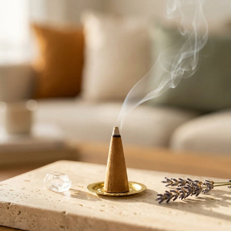 Incense cones and retail packaging — Ritual Lifestyle | Generated by Modelize