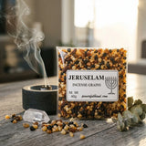 Incense resin grains in clear pouch — Ritual Lifestyle Scene | Generated by Modelize
