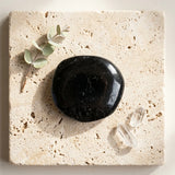 Tumbled Stone — Spiritual Wellness Flat Lay | Generated by Modelize